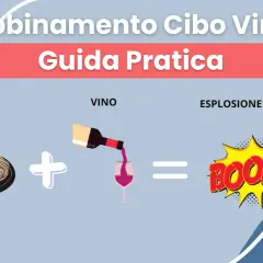 Abbinamento cibo vino: pasta con sugo più vino rosso versato in un bicchiere uguale "BOOM!". Esempi di pairing perfetti.