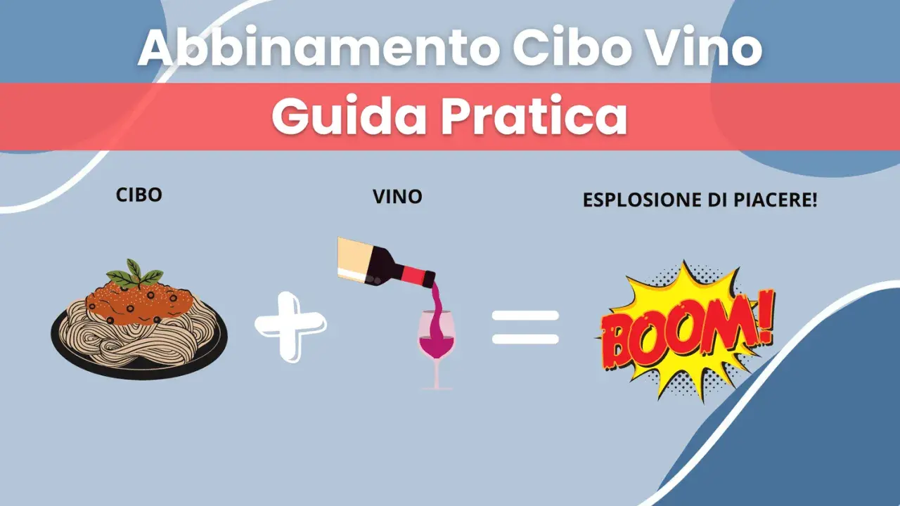 Abbinamento cibo vino: pasta con sugo più vino rosso versato in un bicchiere uguale "BOOM!". Esempi di pairing perfetti.